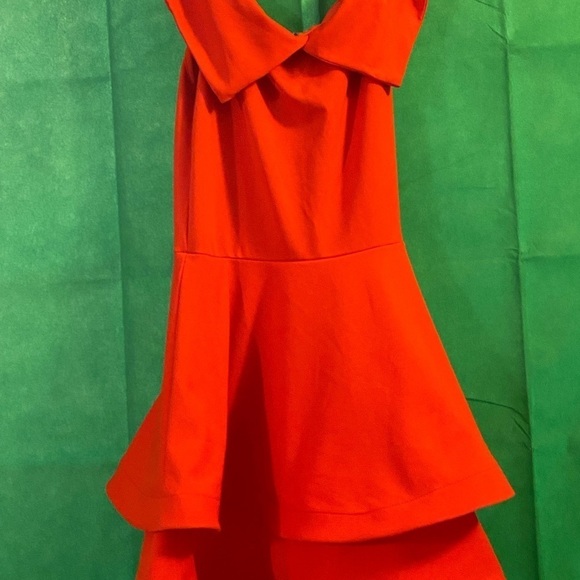 Forever 21 Burnt Orange Off-the-Shoulder Fit and Flare Dress- 2X - Picture 2 of 3
